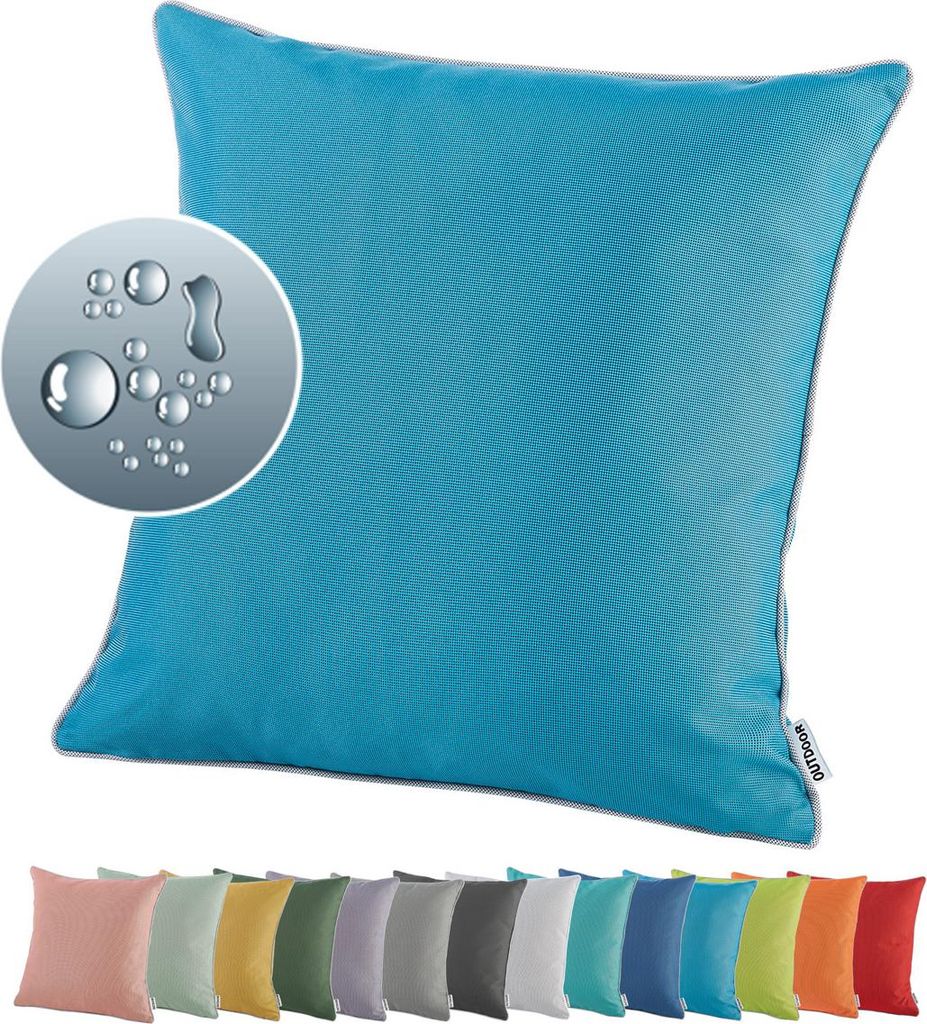 heimtexland ® OUTDOOR Lounge Dekokissen LOTUS EFFEKT 45x45 Produktbild 