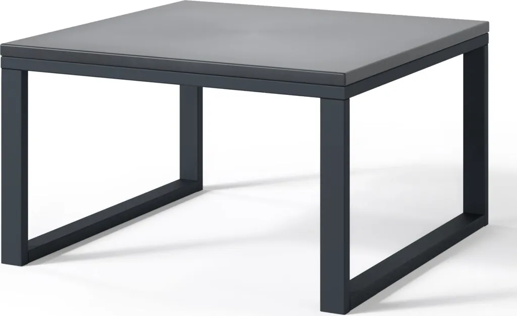 Table Extérieure Gain de Place 60x60 cm Aspect Béton Robuste et Stable