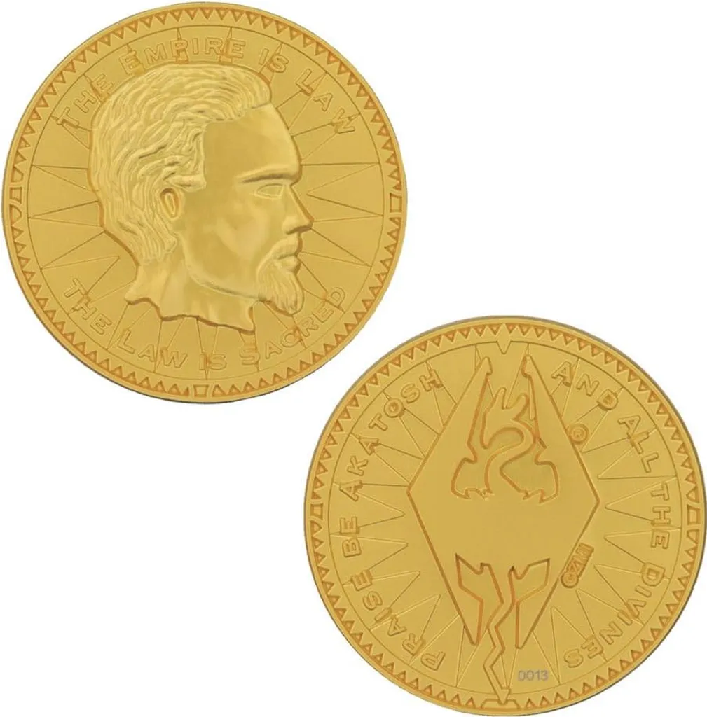 Septim The Elder Scrolls Pièce Misty Gold idéale pour Collection et JDR