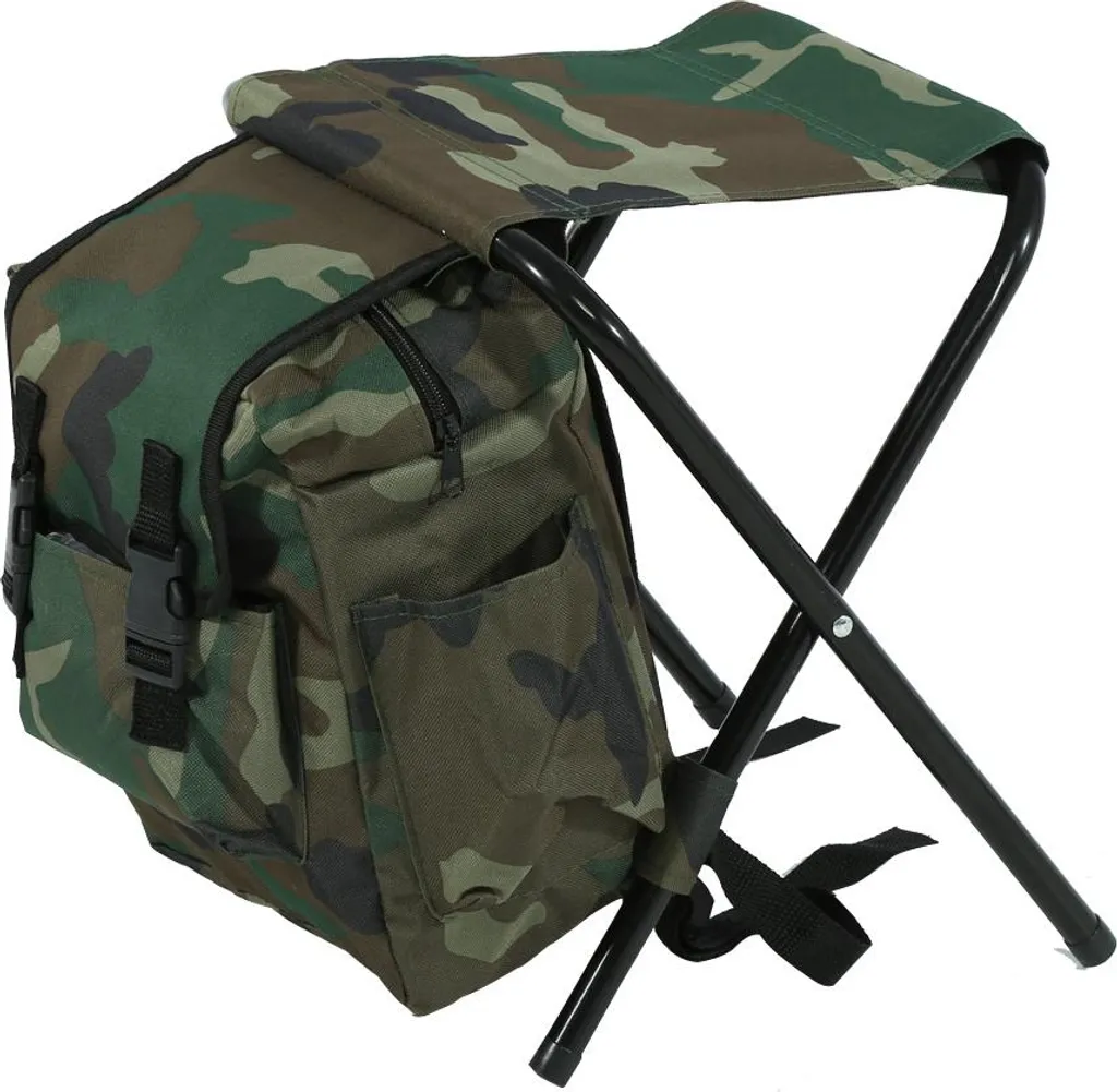 Siège de transport pliable et confortable avec grand sac de rangement 2 en 1