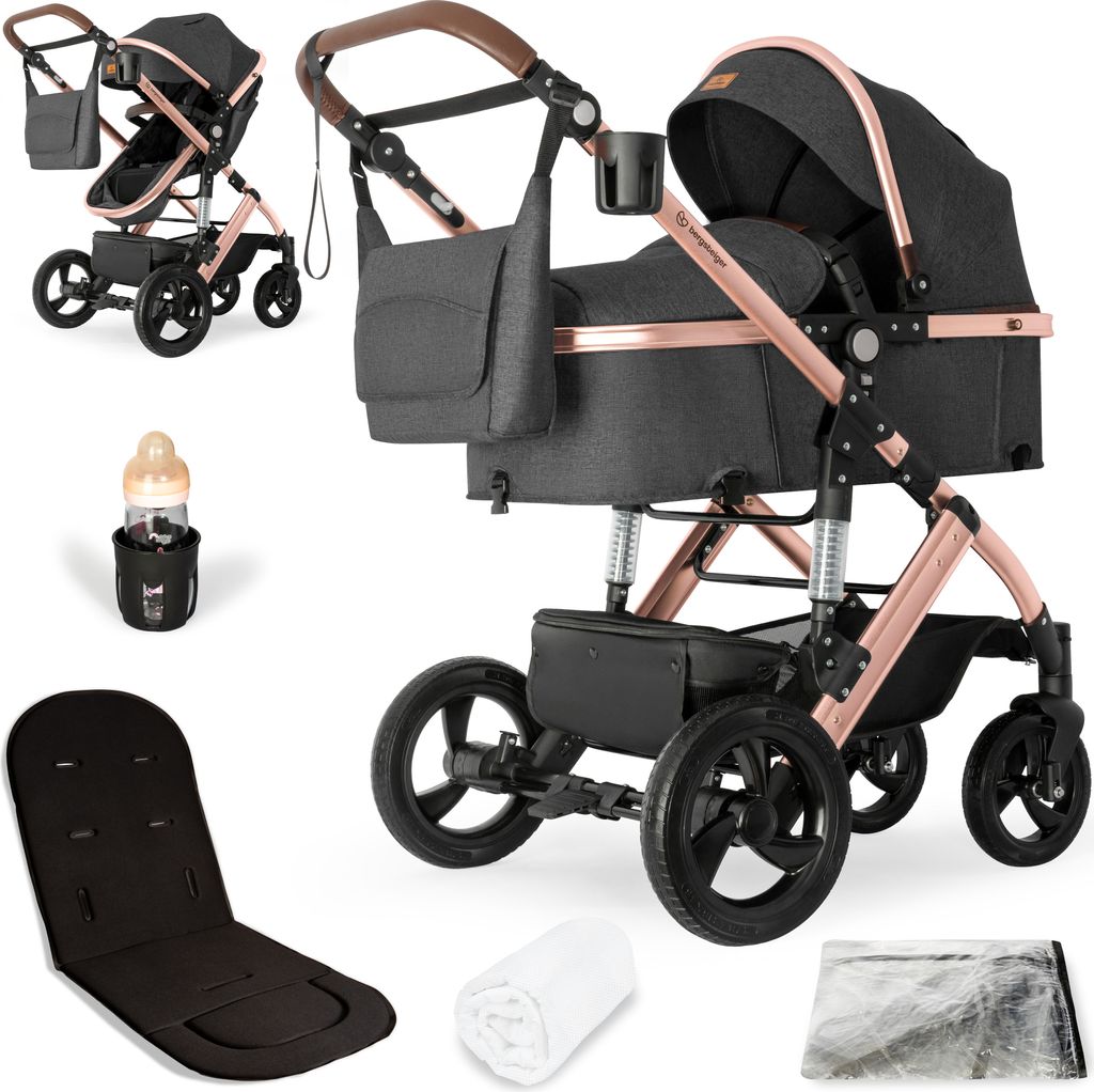 Bergsteiger Nizza 3 in 1 Kinderwagen, Kombikinderwagen Produktbild 