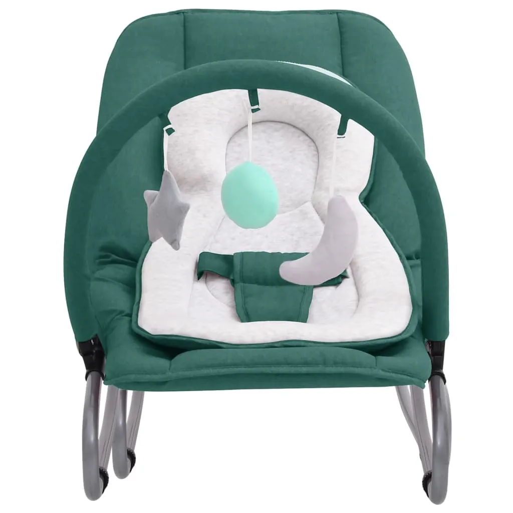 Transat Bébé Vert vidaXL avec Structure Acier - Stable et Sécurisé