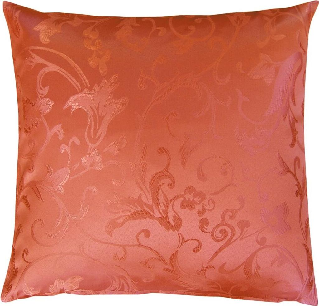 Kissen-Bezug mit Reißverschluss moderne Ornamente orange 50x50 cm