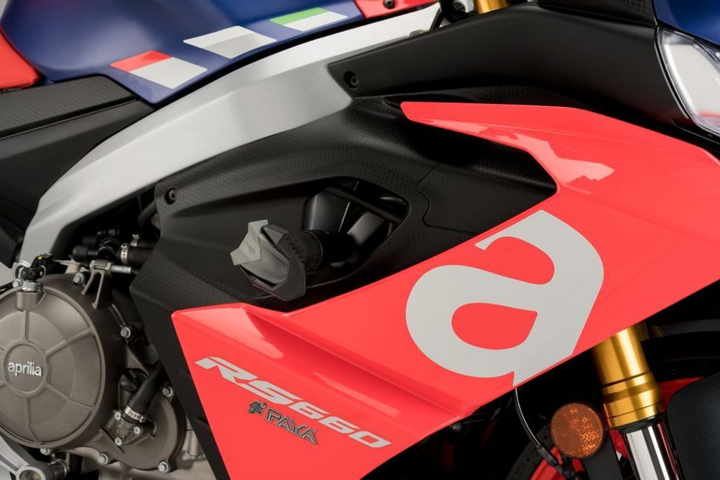 PUIG 20606N Crash pady R19 pasują do APRILIA RS 660 Black Zdjęcie produktu 