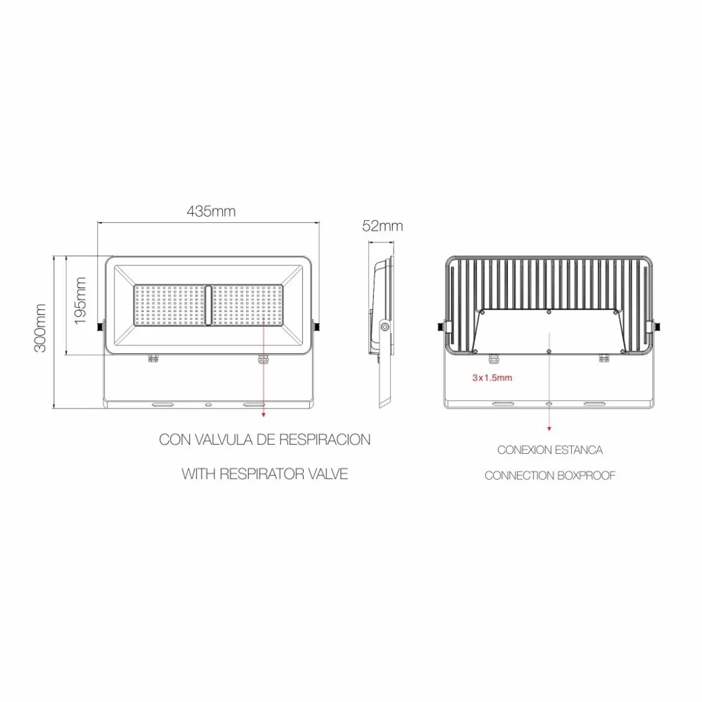 Phare LED 150W Polaris IP65 - Solution Éclairage Puissant Contre l'Obscurité