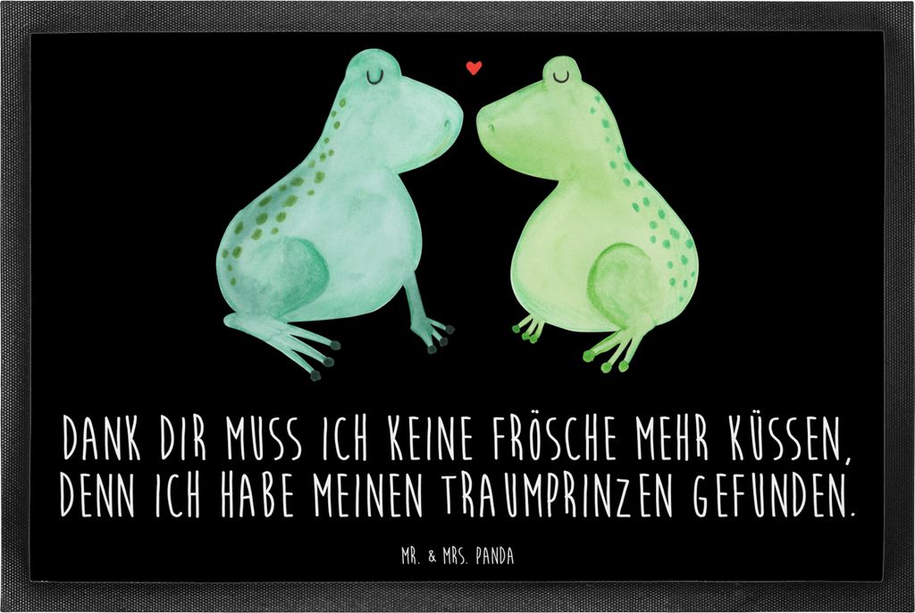 Mr. & Mrs. Panda Bodenvorleger Frosch Liebe 60 x 90 cm - Produktbild 