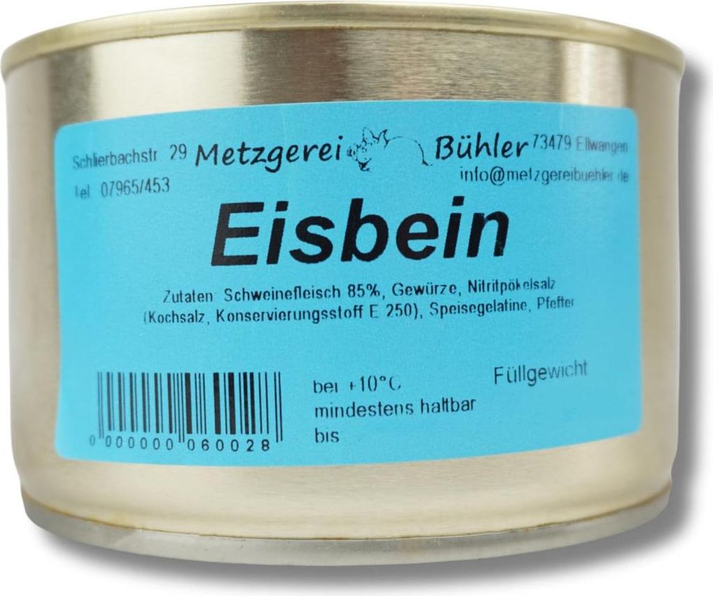 Eisbein in der Dose Dosenwurst 300g - Wurstkonserve | Produktbild 