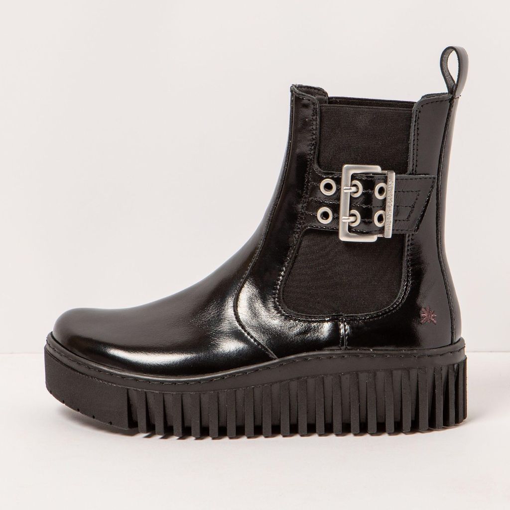 Art Schnürstiefel Damen 1516 NAPPA SHINNY BLACK/BRIGHTON Farbe Schwarz