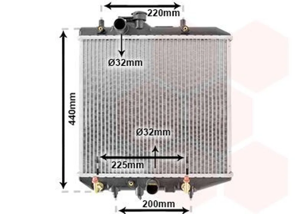 Évitez la surchauffe : Radiateur VAN WEZEL 11002025 DAIHATSU CHARADE