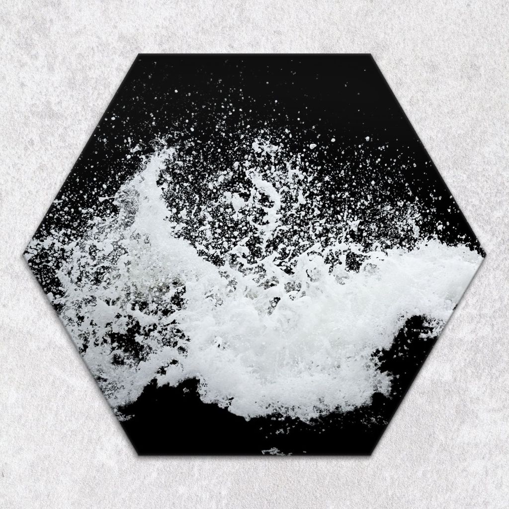 Glas-Herdabdeckplatten Glaskeramikkochfeld-Abdeckung Spritzschutz Glas Hexagon Schneidebrett 40 cm Früchte zeichnen