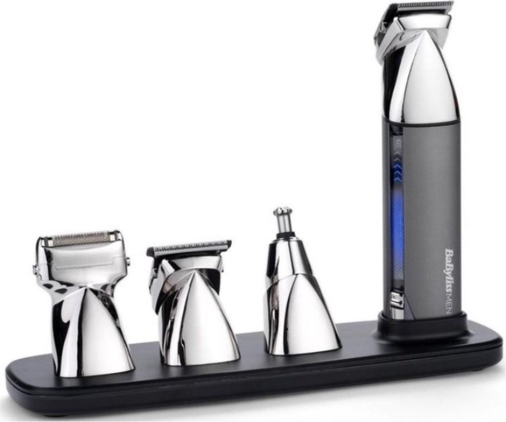 BaByliss Super-X Metal 15-in-1- Multi-Trimmer – Kabelloses Grooming-Kit inklusive Barttrimmer und Nasenhaarschneider, wasserdicht, Geschenk für ...