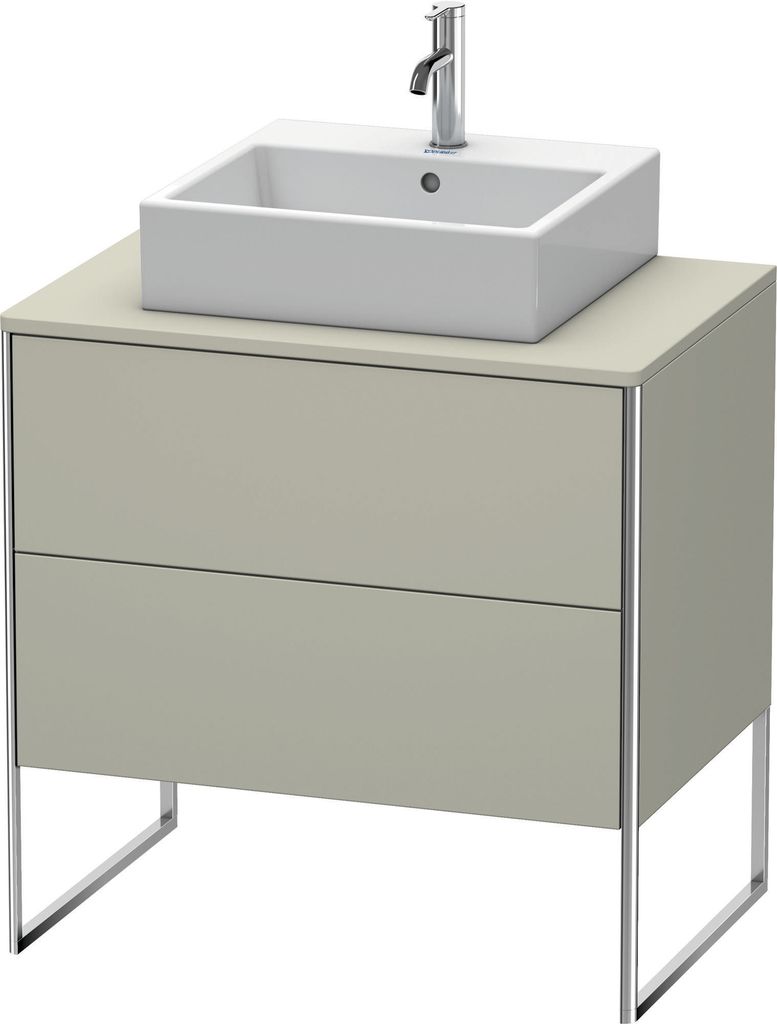 Waschtischunterbau XSQUARE 778x800x548mm taupe seidenmatt Produktbild 