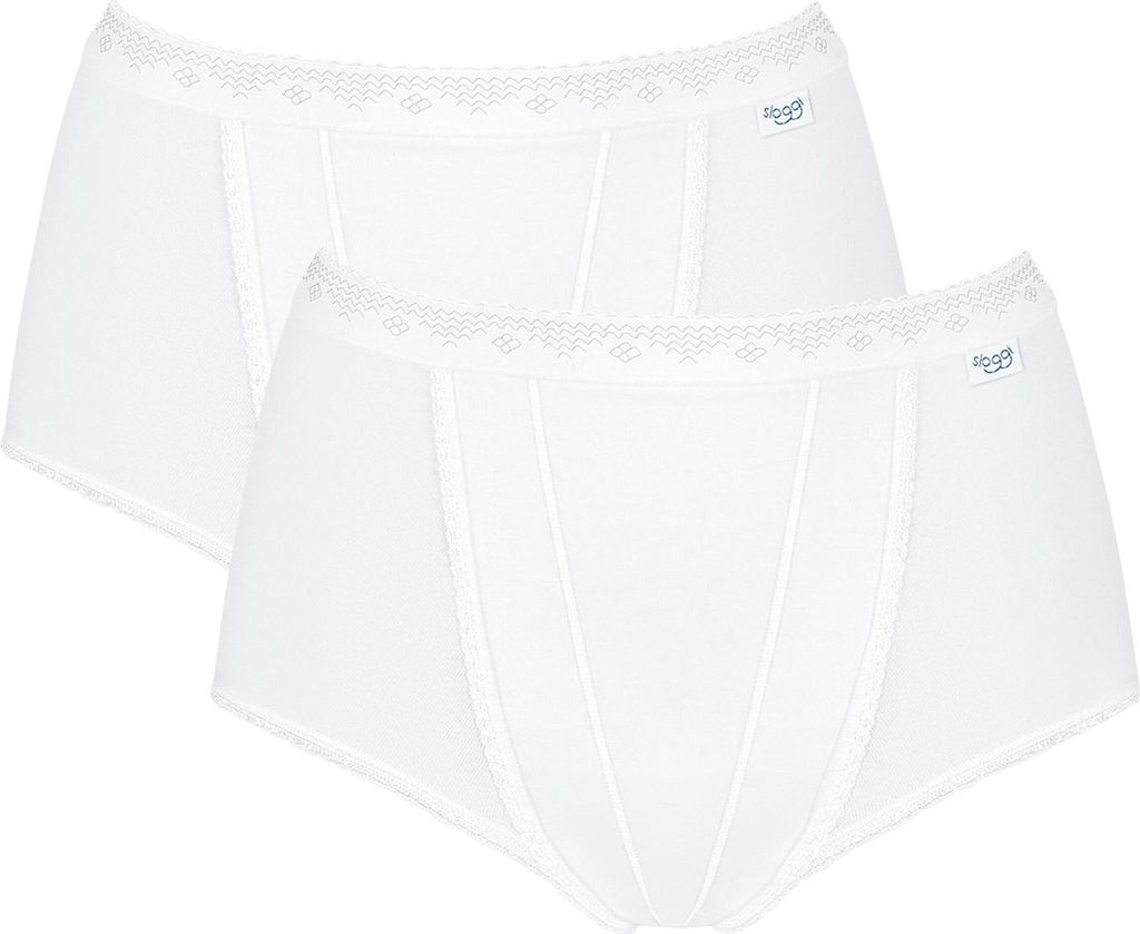 sloggi Damen Maxislip 2-Pack Control - WHITE - Größe 38