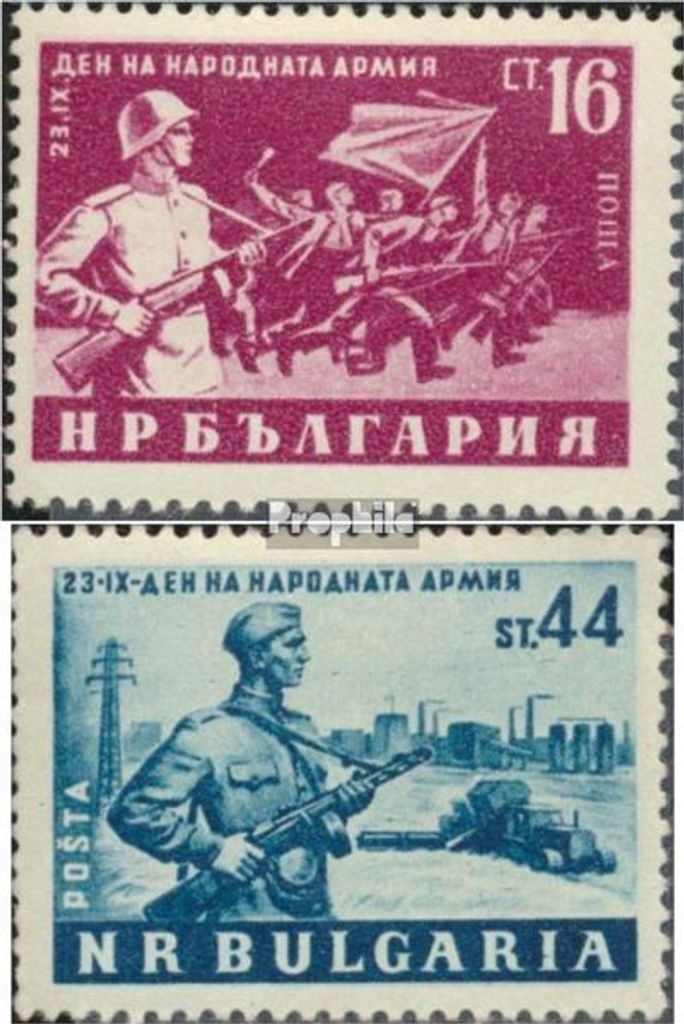 Briefmarken Bulgarien 1953 Mi 861-862 (kompl.Ausg.) Produktbild 