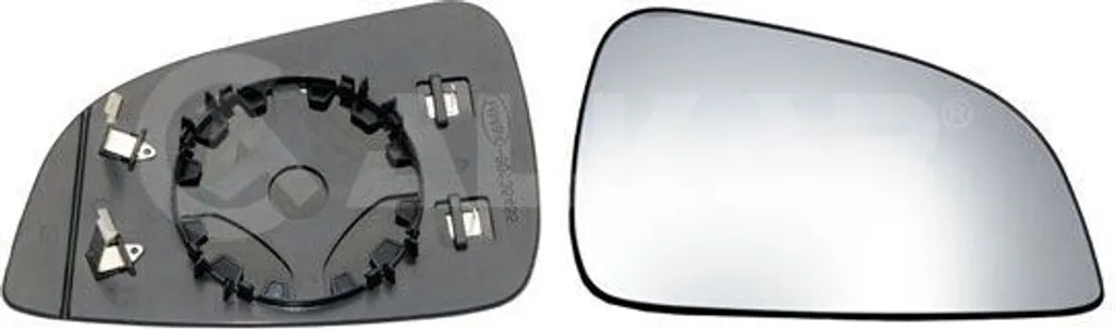 ALKAR 6432354 Verre de Rétroviseur Droit pour Opel Astra H OE 13300627