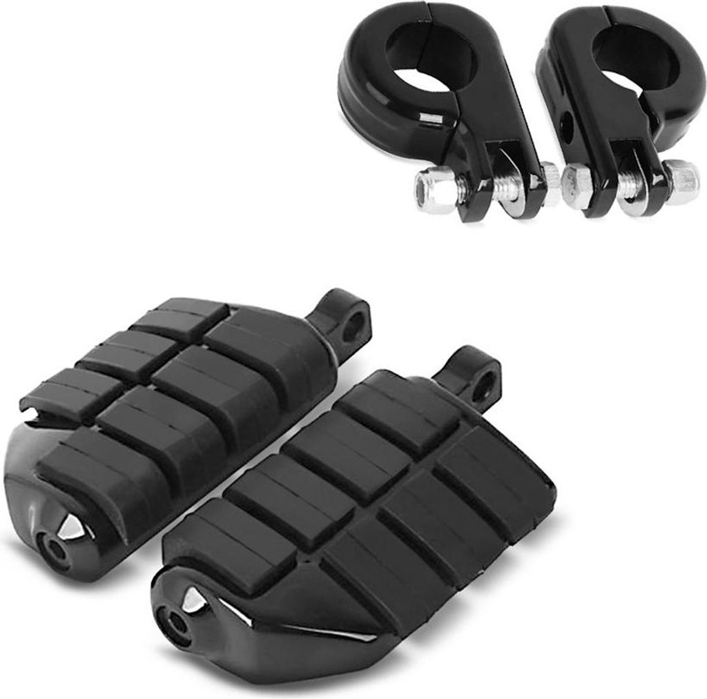 Motorrad Sturzbügel Fußrasten + Halterung 32mm Set HC12