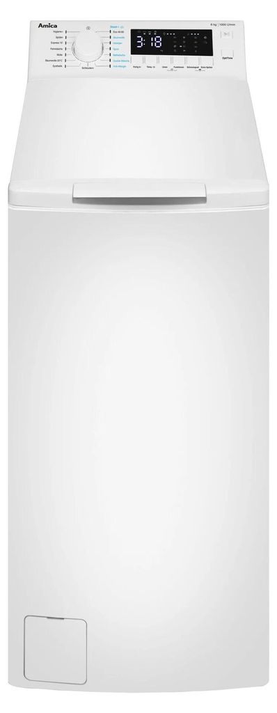 Amica WT 461 711 ws Toplader C 6kg 1000U 16Prg Aquastop 88x40x61cm