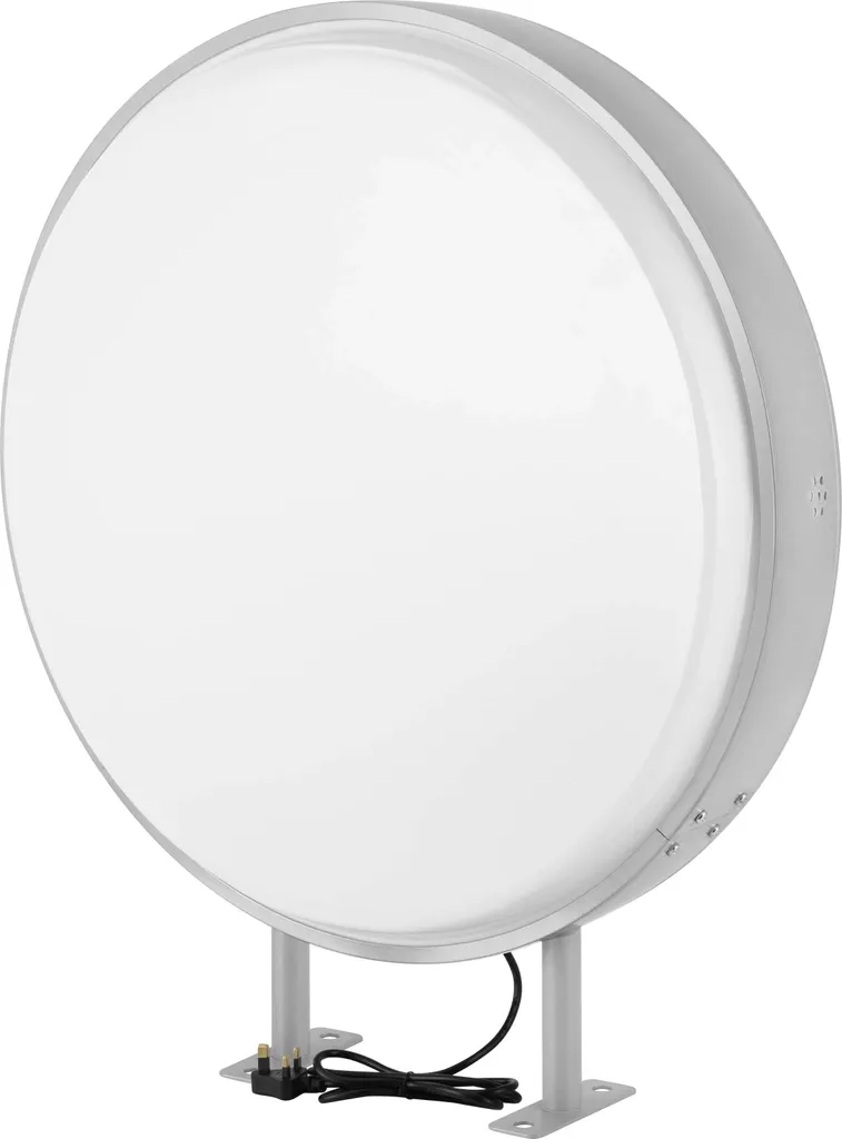 Caisson lumineux LED 24 pouces avec double bras pour enseigne extérieure