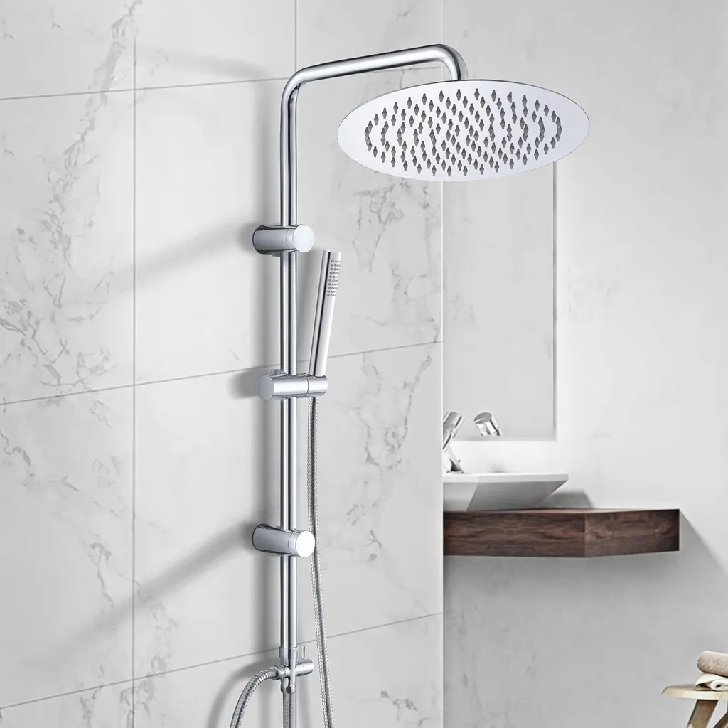 Colonna Doccia Senza Rubinetto Acciaio Inox Cromato D30 Offerta