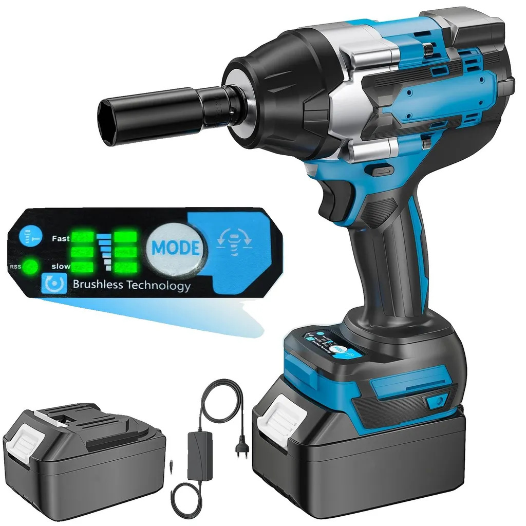 Clé à vis électrique ultra puissante 1800 Nm avec batterie 18V incluse