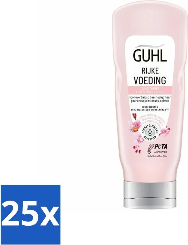 Guhl Balsamo Nutrizione Ricca 200ml - Confezione 25 Pezzi Risparmio