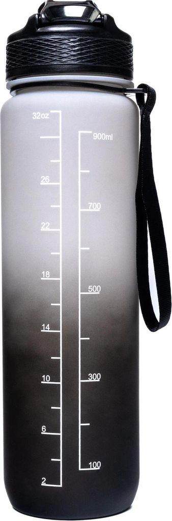 Peterson Trinkflasche Qiodravu Grauschwarz One size