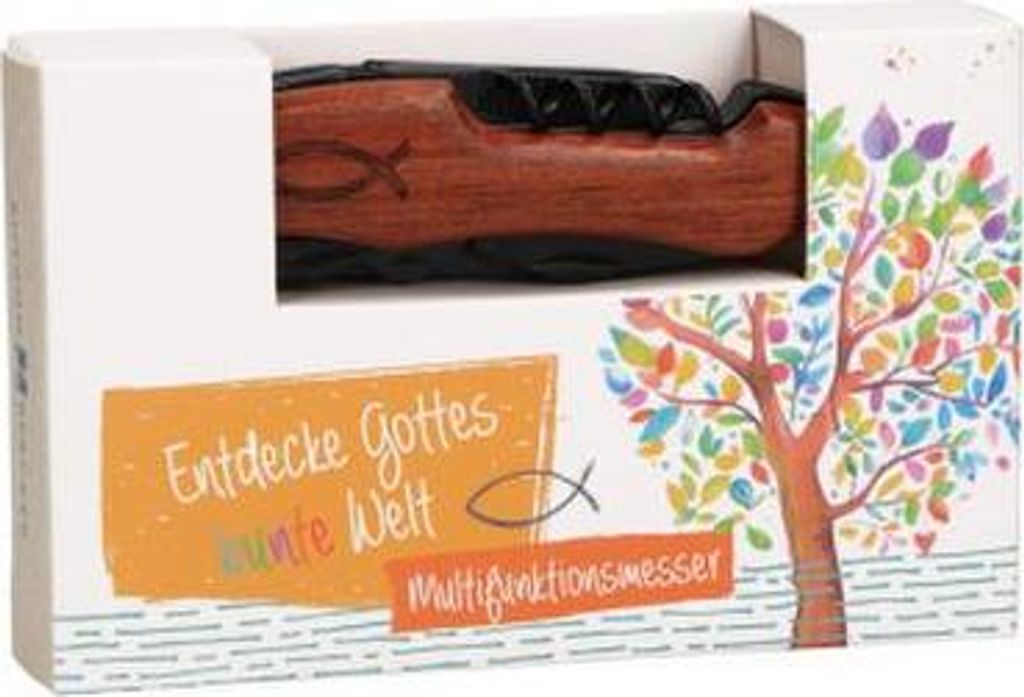 Kinder-Multifunktions-Taschenmesser "Entdecke Gottes bunte Immagine del prodotto 