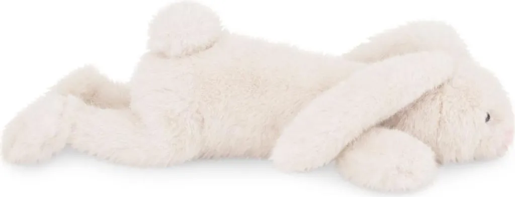 Grand lapin orange en peluche de 40 cm - Texture douce Bunny couché
