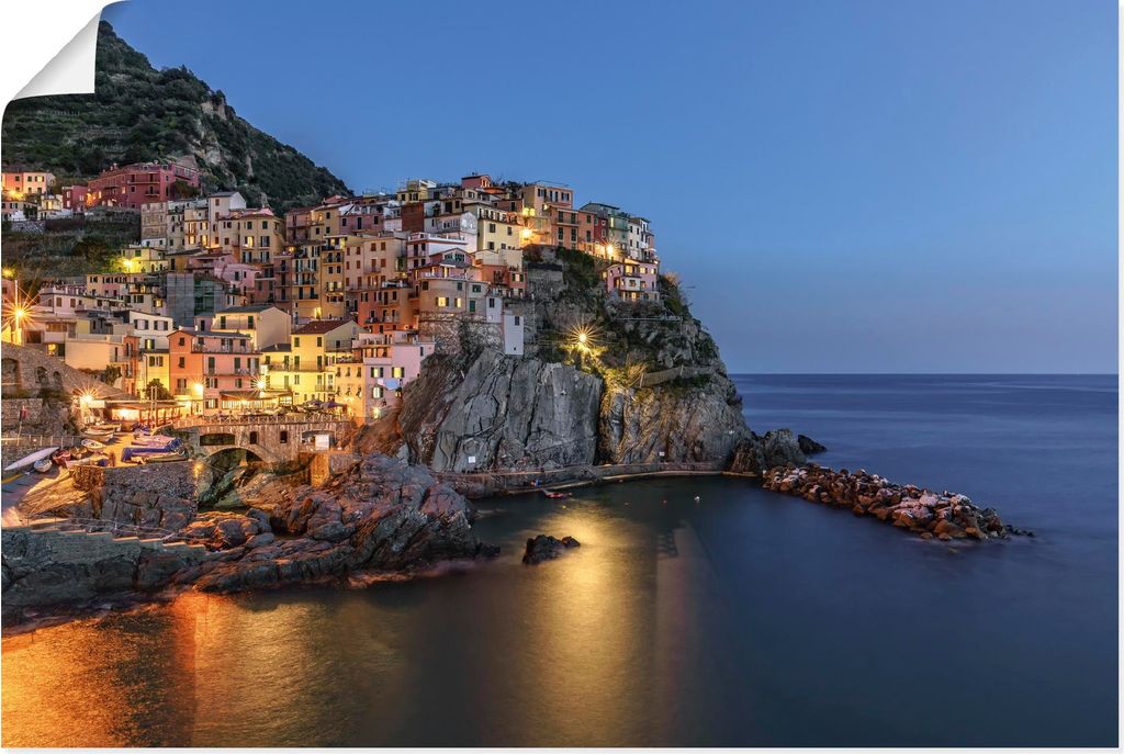 ARTland Poster Cinque Terre Manarola Größe: 120x80 cm
