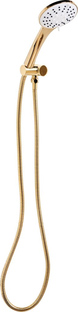 BELIANI Duschkopf mit Brauseschlauch Gold ABS Edelstahl 4 Strahlarten Modern Klassisch Handbrause Set für Badezimmer Dusche