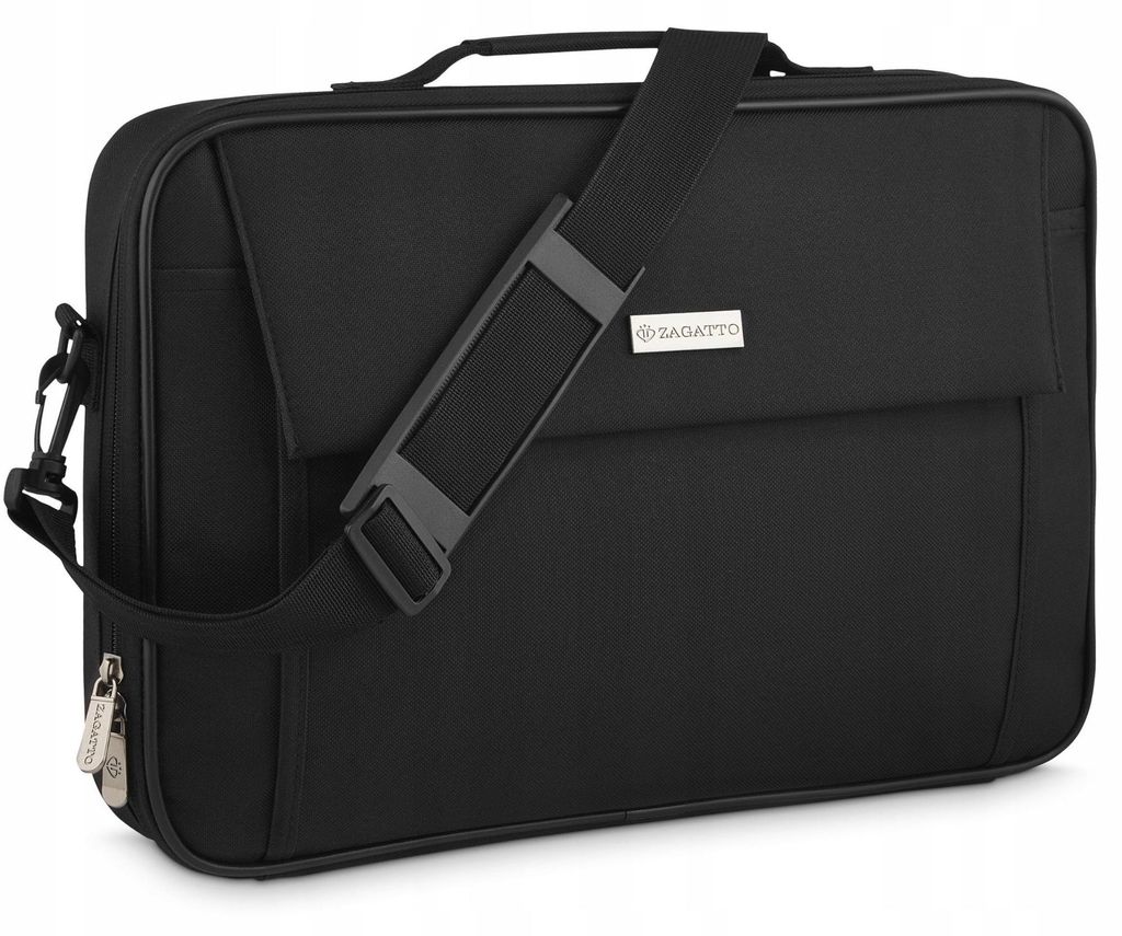 Torba na laptopa 17,3" lekka pojemna czarny pokrowiec na Zdjęcie produktu 