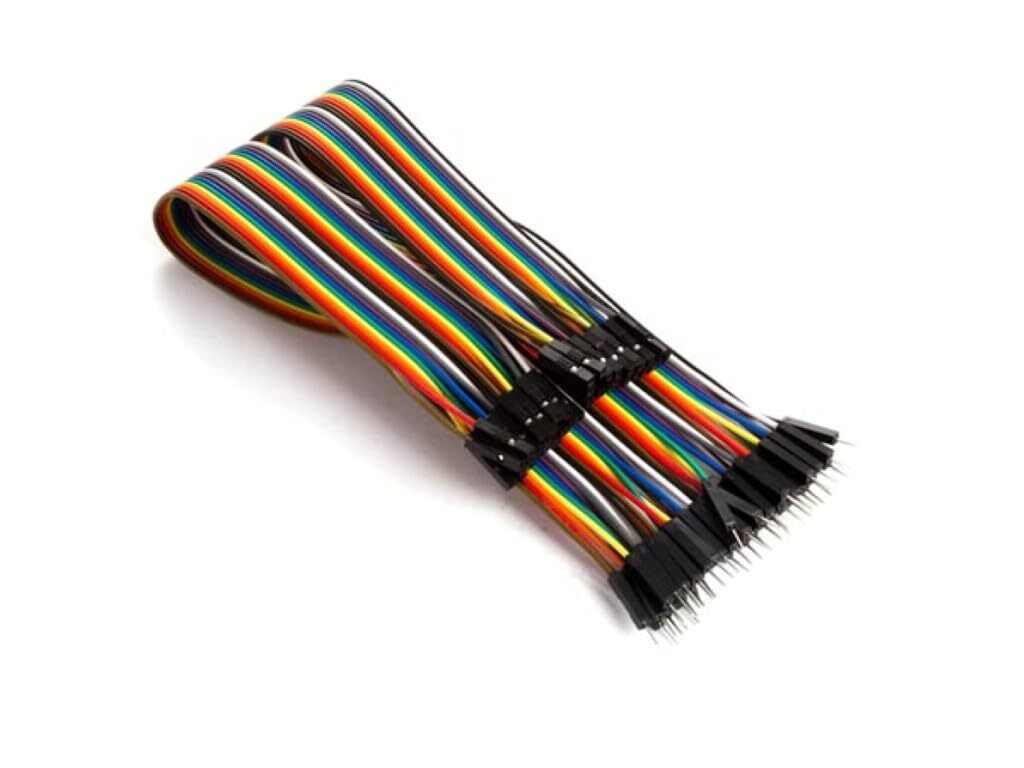 Whadda JUMPER-KABEL (40 x DRAHTBRÜCKEN-STECKER, 40 x DRAHTBRÜCKEN-BUCHSE) 30 cm