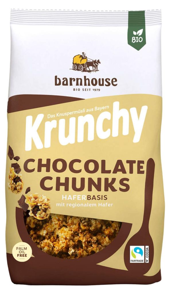 Barnhouse Bio Krunchy Chocolate Chunks 1x500g Obrázek produktu 
