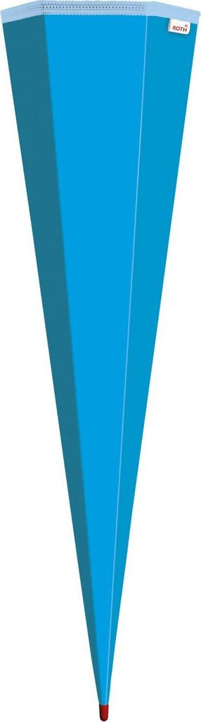 Schultüten-Rohling zum Basteln pazifikblau - 85 cm 6-eckig Produktbild 