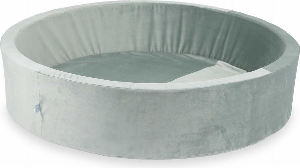 Bällebad 130x30 samtgrau – Ohne Bälle / Ohne Bälle