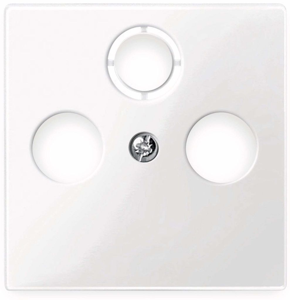 Merten Zentralplatte Antennensteckdose 296719 polarweiß glänzend, 1 Stk.