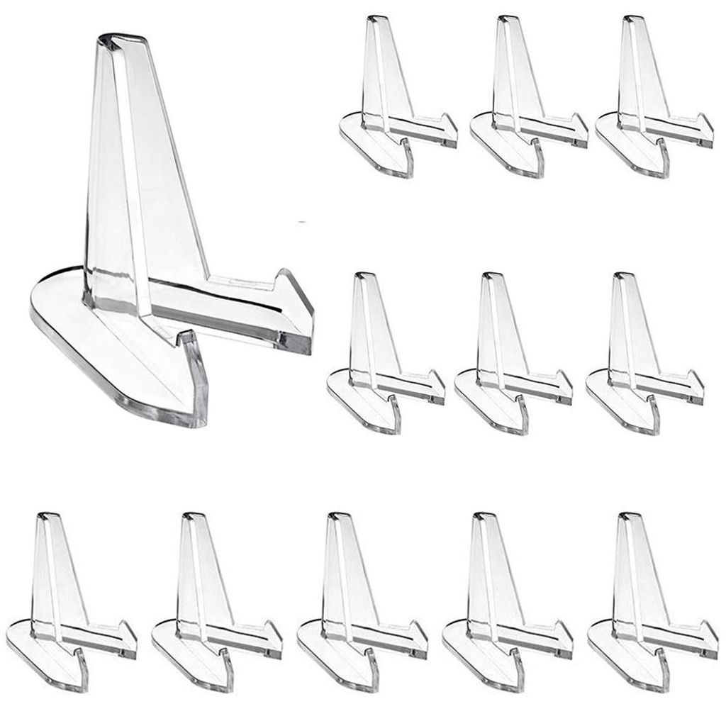 12 Stück Mini-Acryl-Displayständer, transparente Produktbild 