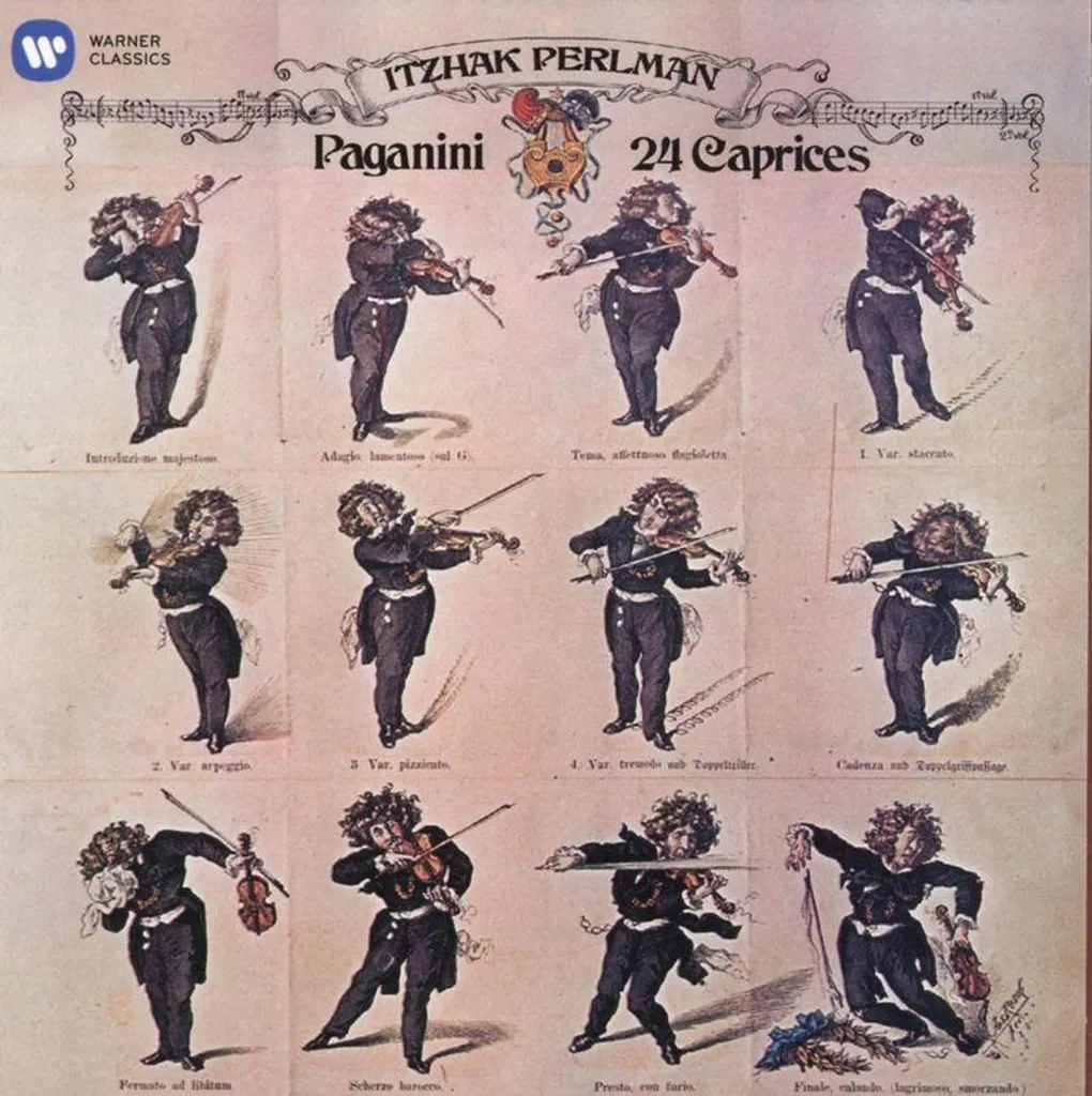 24 Caprices violon partition lisible sans reflets de lumière