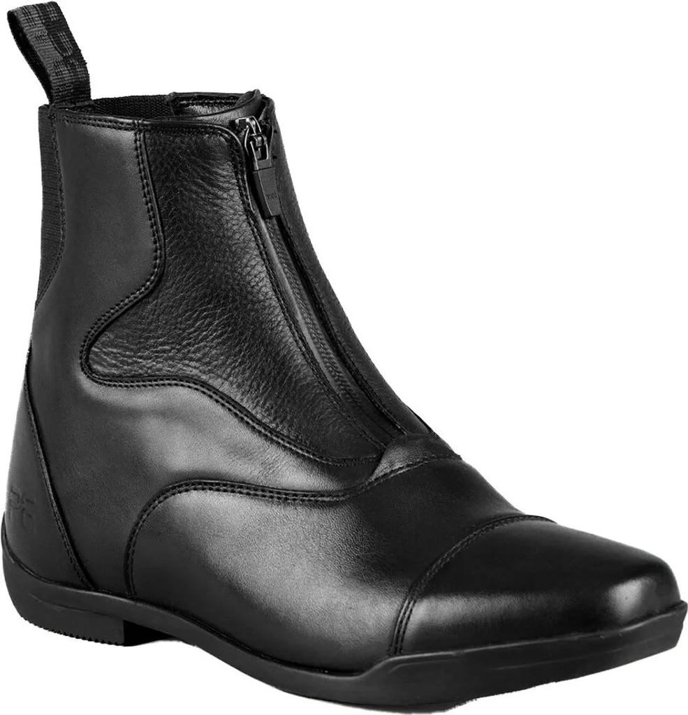 Bottes équitation Calceus Premier Equine cuir avec zip frontal noir 39