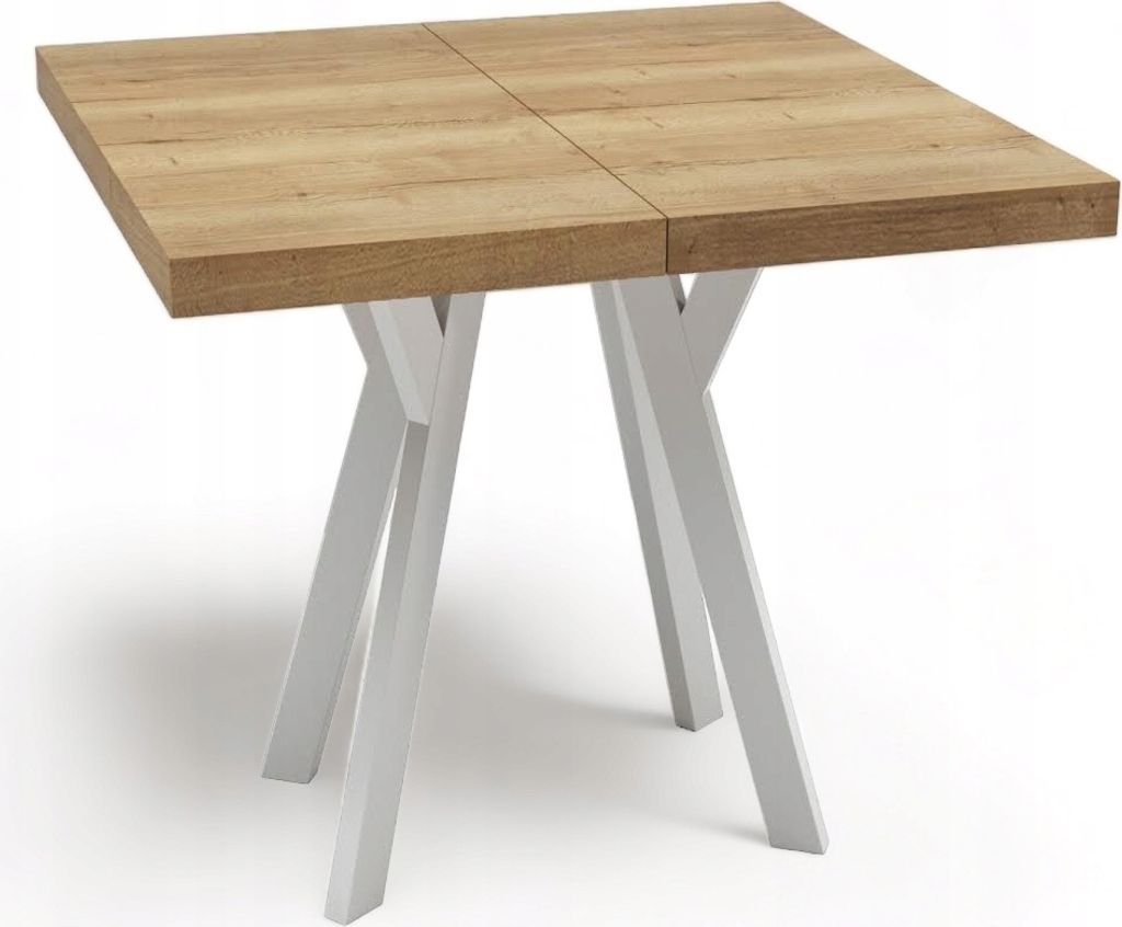HALIFAX quadratischer Eichentisch 90x90 erweiterbar auf 190