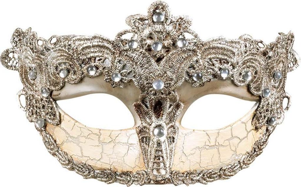 Venezianische Kunststoffmaske antiquiert Produktbild 