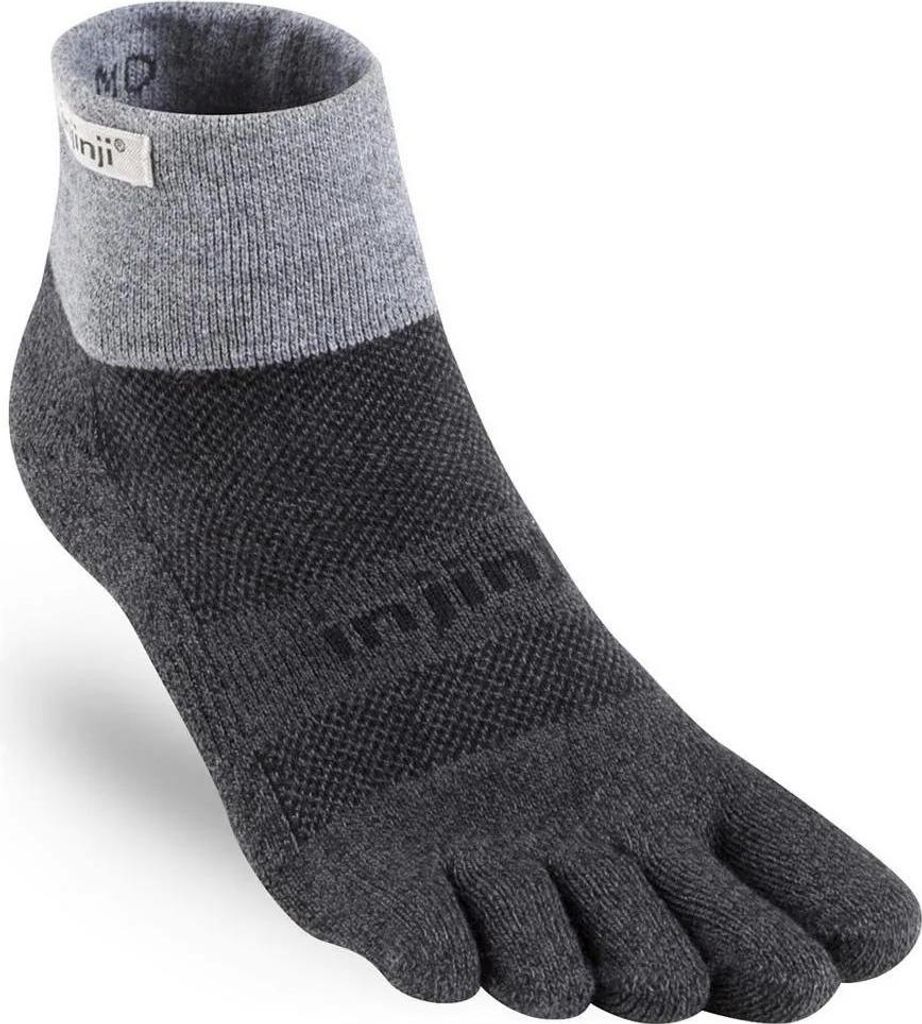 Injinji Trail Midweight Minicrew Coolmax (Polyesterfasern) Socken Grau EU 37 - 40 Grau EU 37 - 40