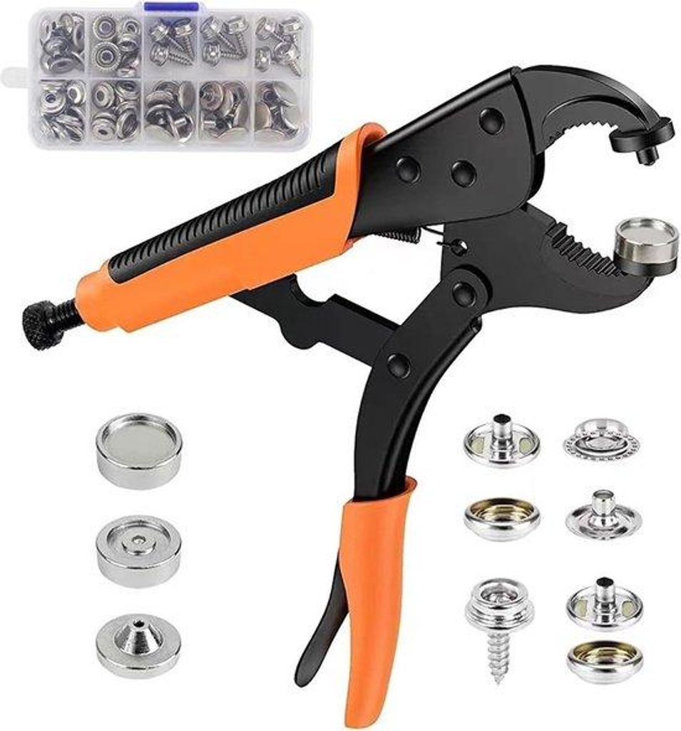 Magnetische Ogen-Set, 200 Edelstahlösen, 10 mm, für Segel, Stoffe, Planen