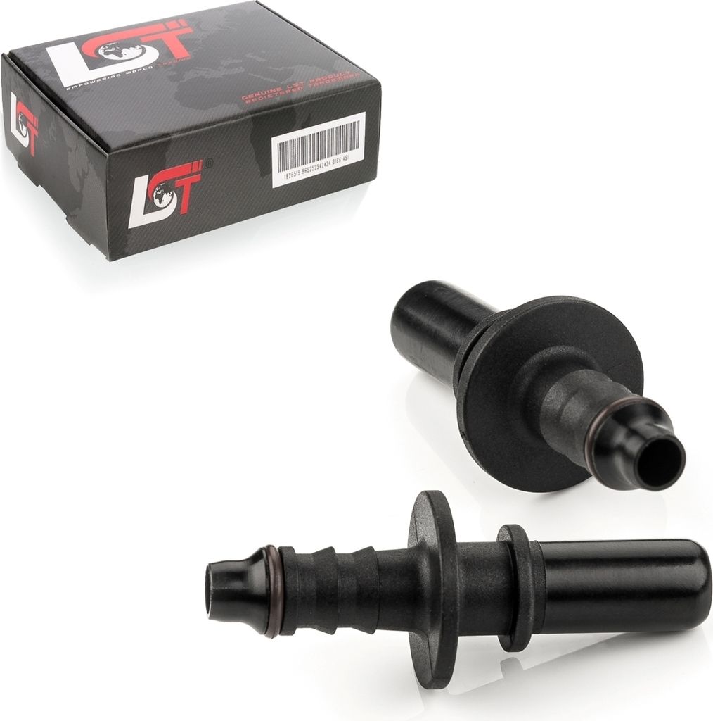 2x Gegenstück Schnellkupplung gerade Kraftstoffleitung 9,49 x 7mm für OPEL VOLVO