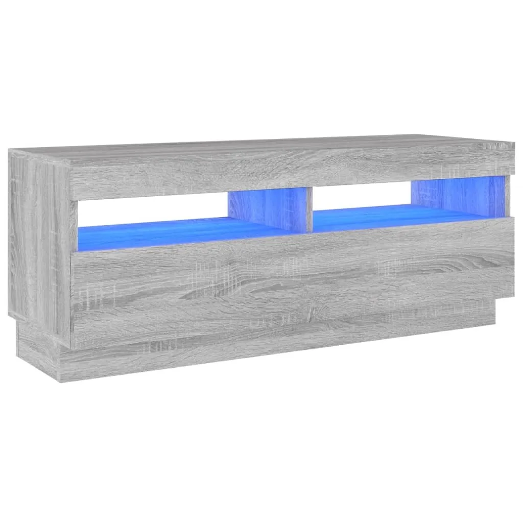 SYFAX Mobile Porta TV LED Grigio Sonoma 100x35x40 cm | Offerta Arredo