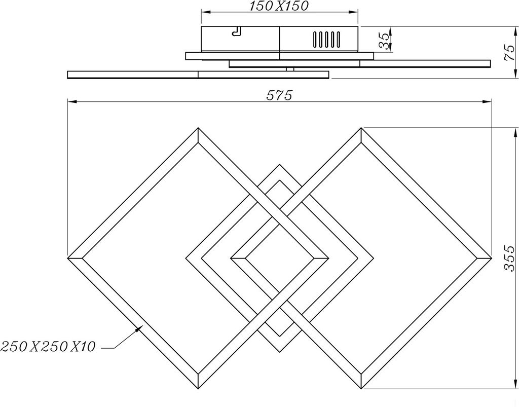 Moderní stropní svítidlo s integrovanou LED VENIDA stříbrná Obrázek produktu 6