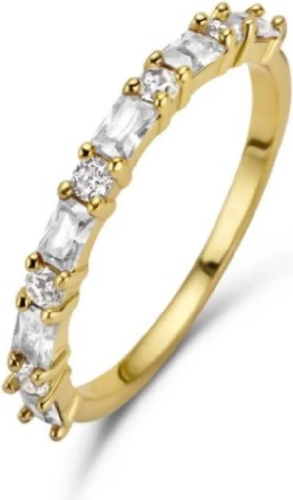 Anello New Bling 9NB-0959-54 Argento 925 Dorato con Zirconi Misura 54
