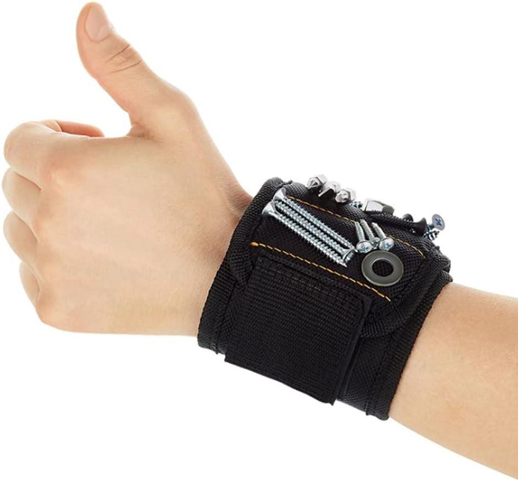Magnetische Armbänder zur Aufbewahrung von Werkzeugen, Schrauben, Nägeln, Bolzen, Bohrern – Geschenkidee für Männer
