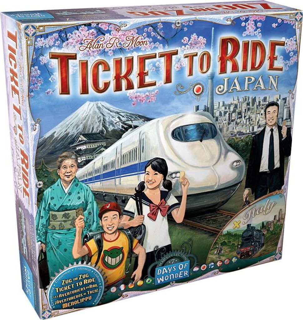 Asmodee Zug um Zug - Japan + Italien, Brettspiel, Bildend, Produktbild 