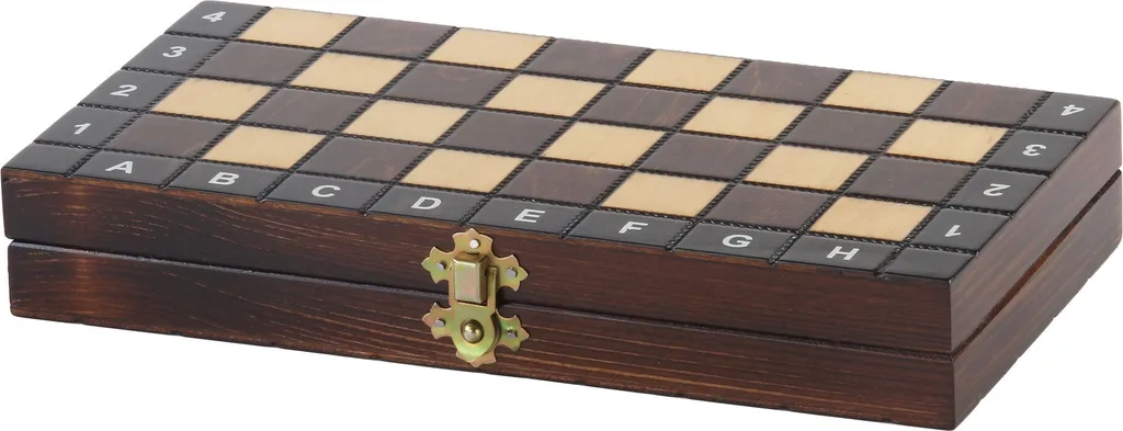 Coffret de Jeux Classiques en Bois 3 en 1 Échecs Dames Backgammon - 5